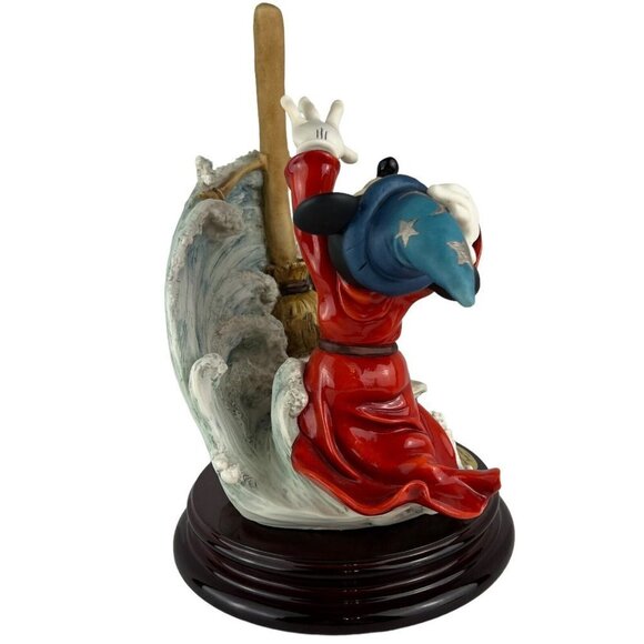 GIUSEPPE ARMANI DISNEY Mickey Mouse Sorcerer's Apprentice Sculpture Signed Coin - Picture 4 of 16